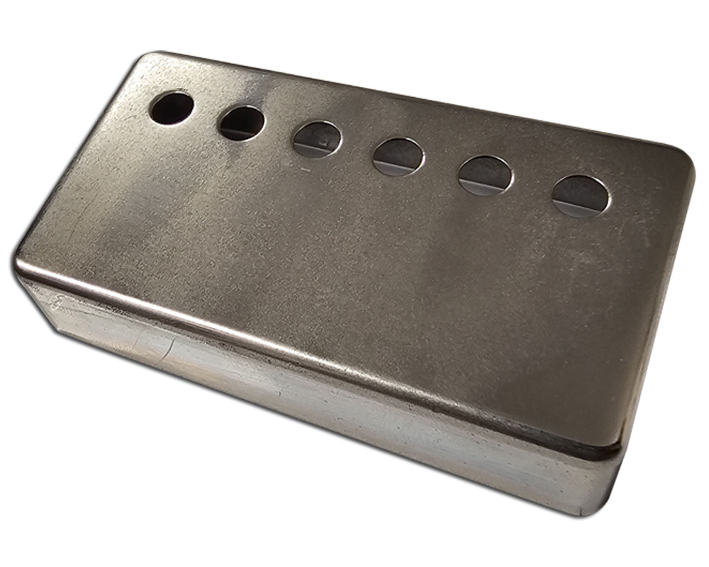 Lightly Reliced Humbucker cover in Nickel